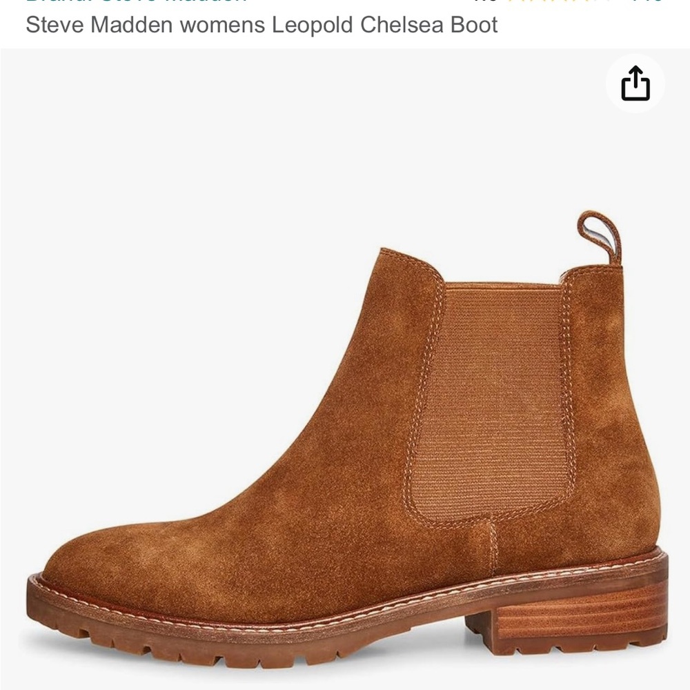 Steve Madden Leopold Chelsea Boot, size 7